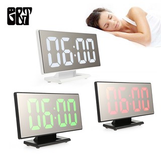 Đồng hồ báo thức Gương tự điều chỉnh ánh sáng