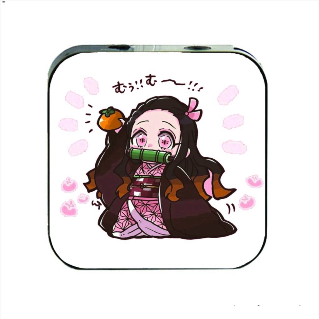 Máy nghe nhạc mp3 Kimetsu no Yaiba Thanh Gươm Diệt Quỷ cầm tay mini tặng tai nghe cắm có mic & dây sạc anime chibi m2
