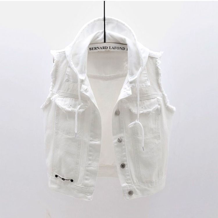 【💖Áo Denim Sát Nách Thời Trang Mùa Hè Phong Cách Phương Tây Dễ Phối Đồ Cho Nữ