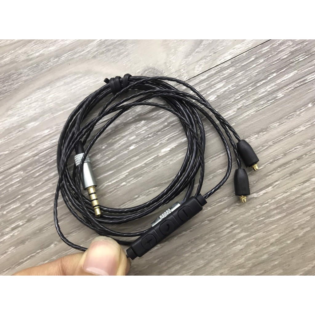Dây tai nghe mmcx có mic và tăng giảm âm