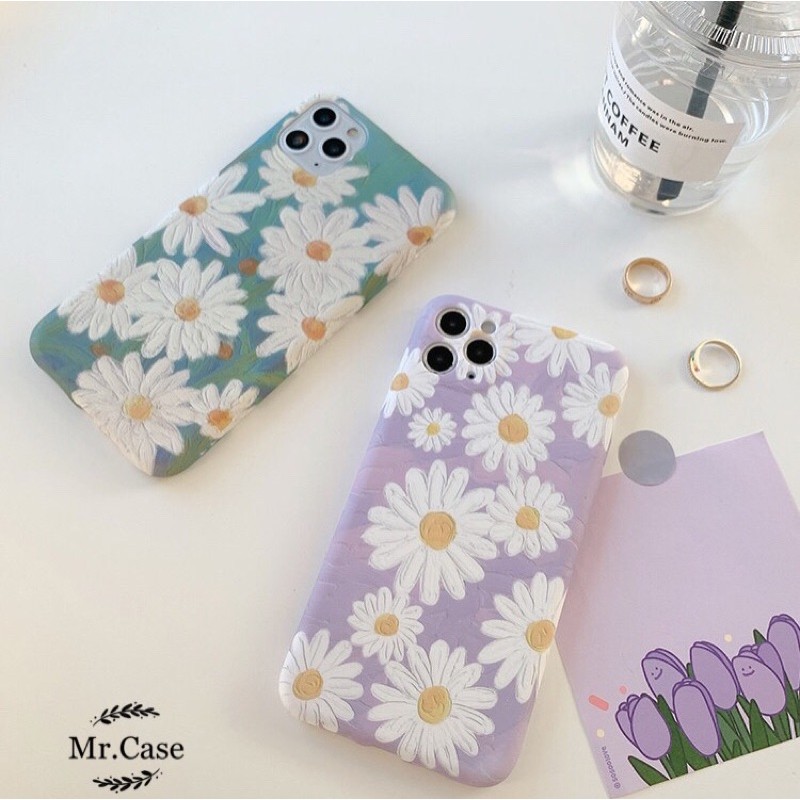Case Hoa Cúc 2 Màu Cực Xinh Ốp Dẻo Chống Bẩn Chất Cực Thích - Mr.Case