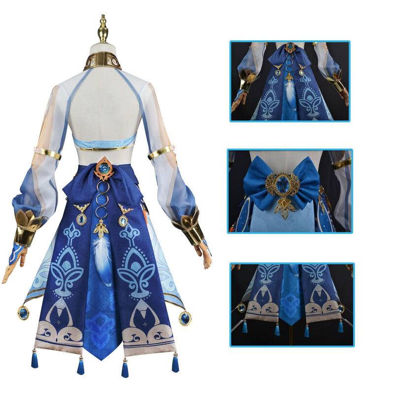 [Wetrose] Bộ Trang Phục Cosplay Genshin Va Chạm Game SUMERU Nilou Màu Xanh Dương Phong Cách Phương Tây Cho Nữ