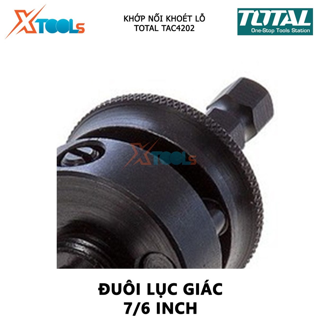 Khớp nối của khoét lỗ TOTAL TAC4202 | khớp nối cốt 7/16'' (11mm) độ dài mũi 2-15/16'' (75mm) [CHÍNH HÃNG] [XTOOLs]