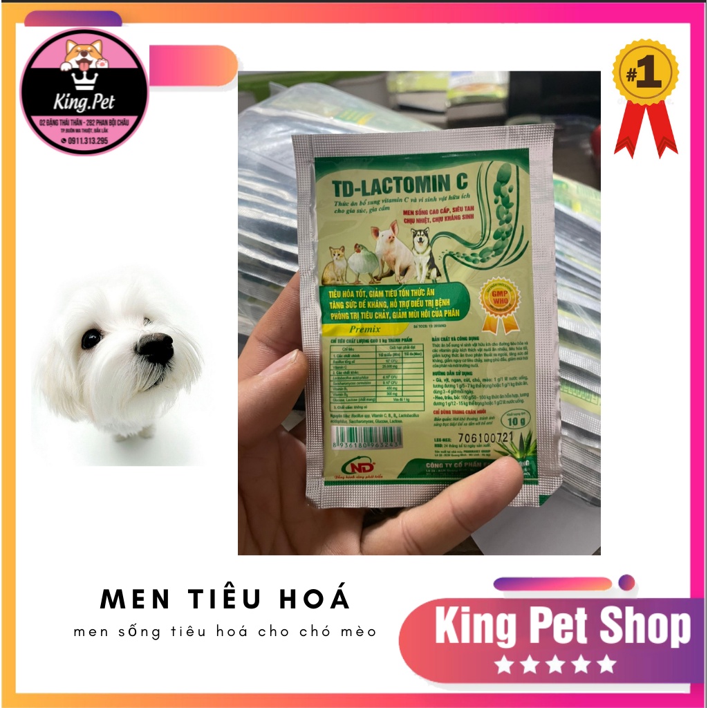 Men LACTOMIN C- men sống cao cấp cho chó mèo