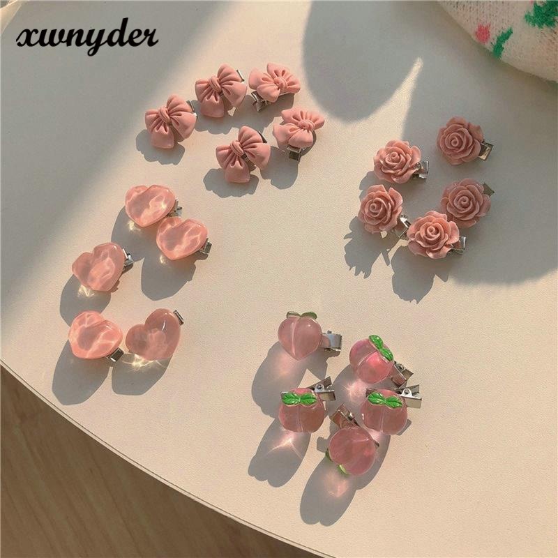 Women Girls Flower Hair Clip Ornament Sweet Cute Hair Clamp Hair Claw Hair Clips Barrettes Hairpins Hair Accessories XWNYDER