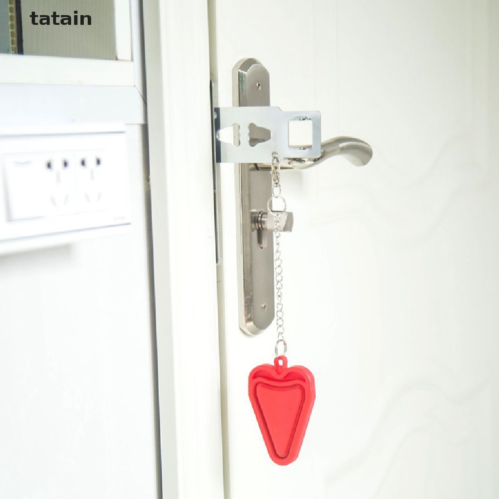 [TAT] Safety Lock Door Blocker Portable Hotel Door Lock Anti-Theft Lock Travel Lock CVX