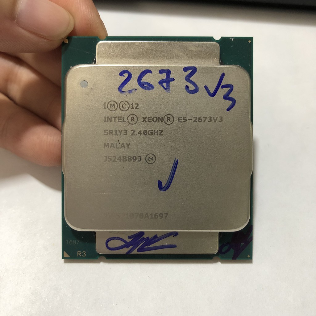 CPU socket 2011 Intel Xeon E5 - 2673 V3, E5 - 2678 V3, 2680 V3, 2690 V3, cpu máy tính chạy main server x99