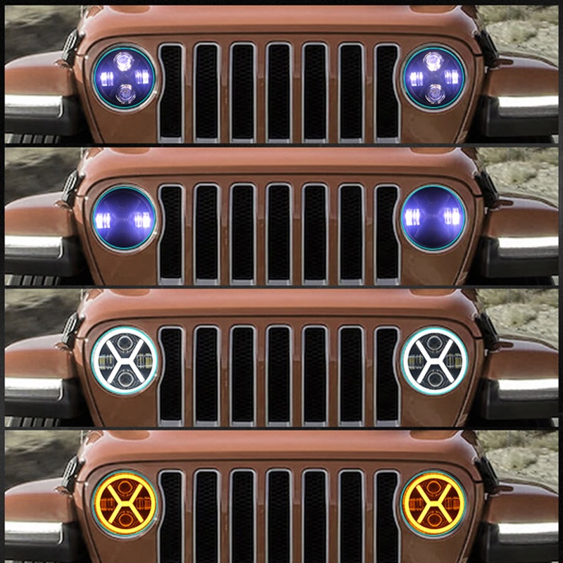 Đèn Pha LED 7 inch Chuyên Dụng Cho Xe Wrangler Off-road