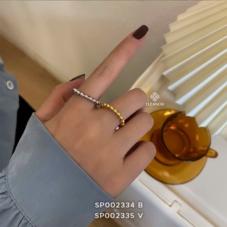 Nhẫn Bạc Nữ Eleanor Vòng Hạt Nhỏ Basic, Đơn Giản Cực Thời Trang
