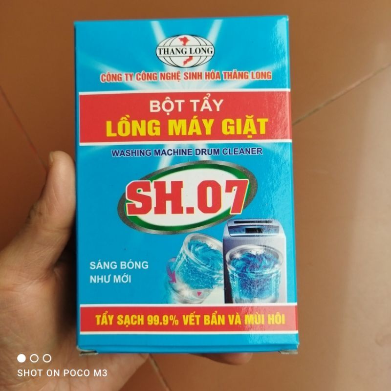 Bột Vệ Sinh Máy Giặt - Tẩy Lồng Máy Giặt SH 07 - Làm Sạch Máy Giặt - Khử Mùi Kháng Khuẩn Cửa Ngang Cửa Đứng