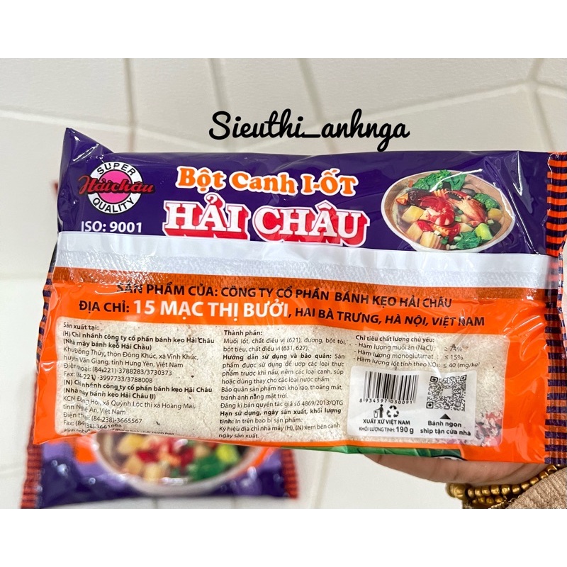 Bột Canh I-Ốt Hải Châu gói 190g Mới