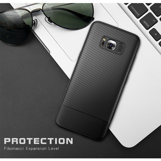 Samsung galaxy s8/s8 plus - ốp cao su vân carbon