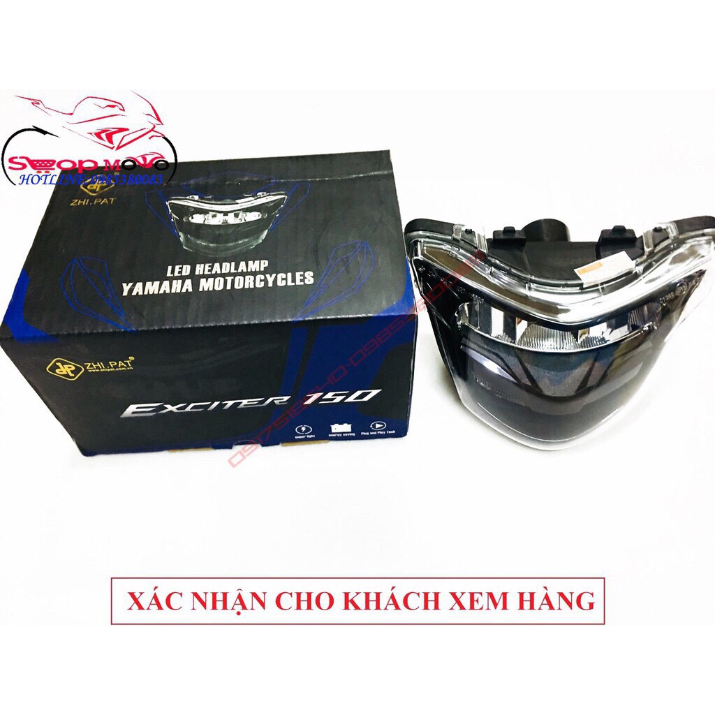 Choá led 2 tầng zhipat lắp xe exciter150 moden 2019 sport