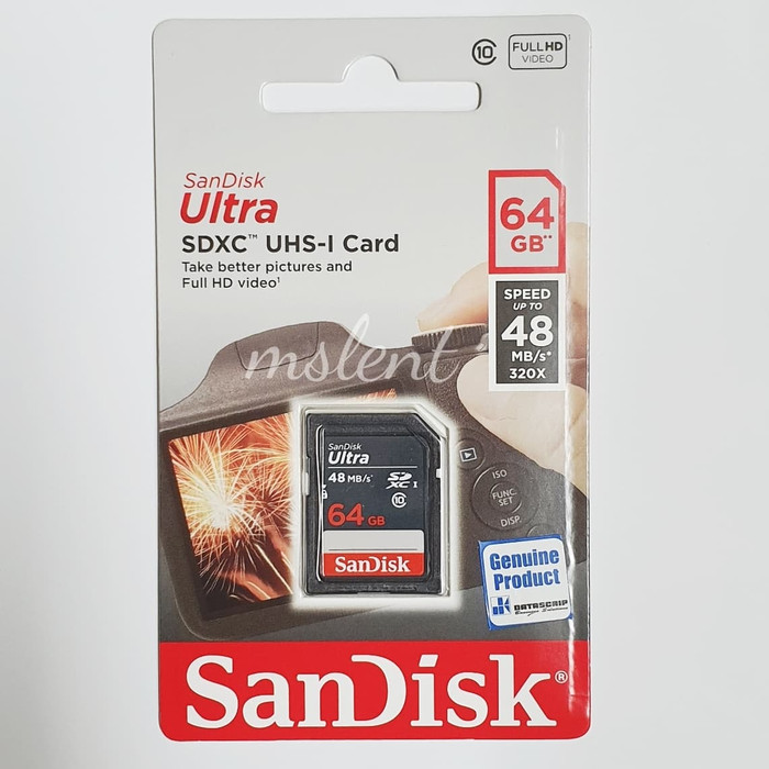 SANDISK Thẻ Nhớ Sd 64gb Class10 Ultra 48mbs