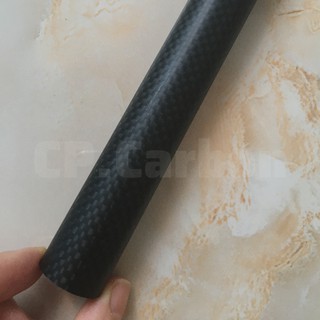 Ống Carbon 3K rỗng dài 1 mét đường kính ngoài 22mm, đường kính trong 20mm