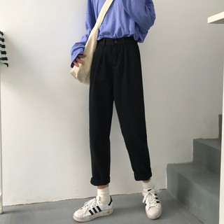 Quần Dài Cạp Cao Phối Lưng Chun