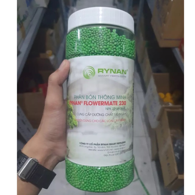 Phân bón thông minh tan chậm Rynan 23-08-08. Lọ 1,36kg
