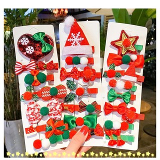 SET 10 KẸP TÓC NOEL, GIÁNG SINH CỰC DỄ THƯƠNG