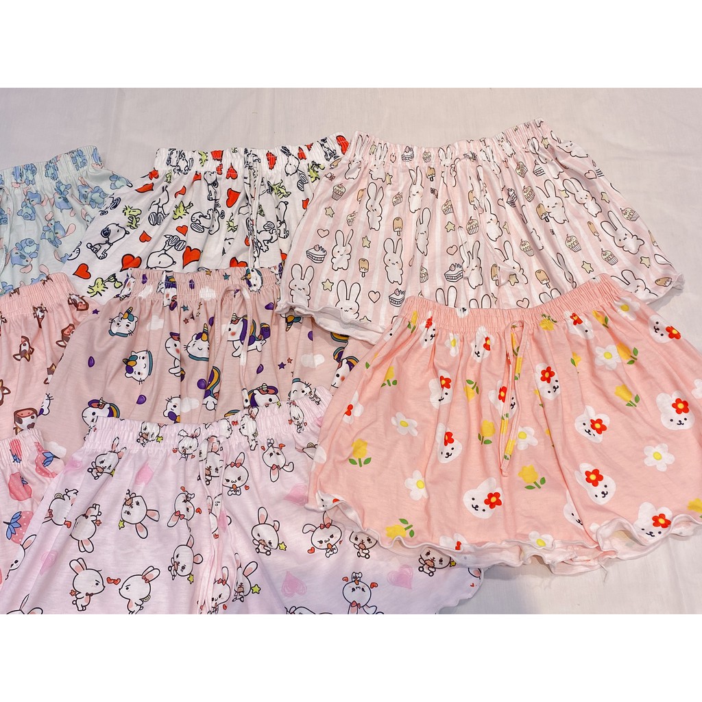 QUẦN ĐÙI THÁI, quần đùi ngủ hình cute. Quần đũi nữ cotton mặc ở nhà siêu mềm mát co giãn thoải mãi tha hồ chọn mẫu | BigBuy360 - bigbuy360.vn
