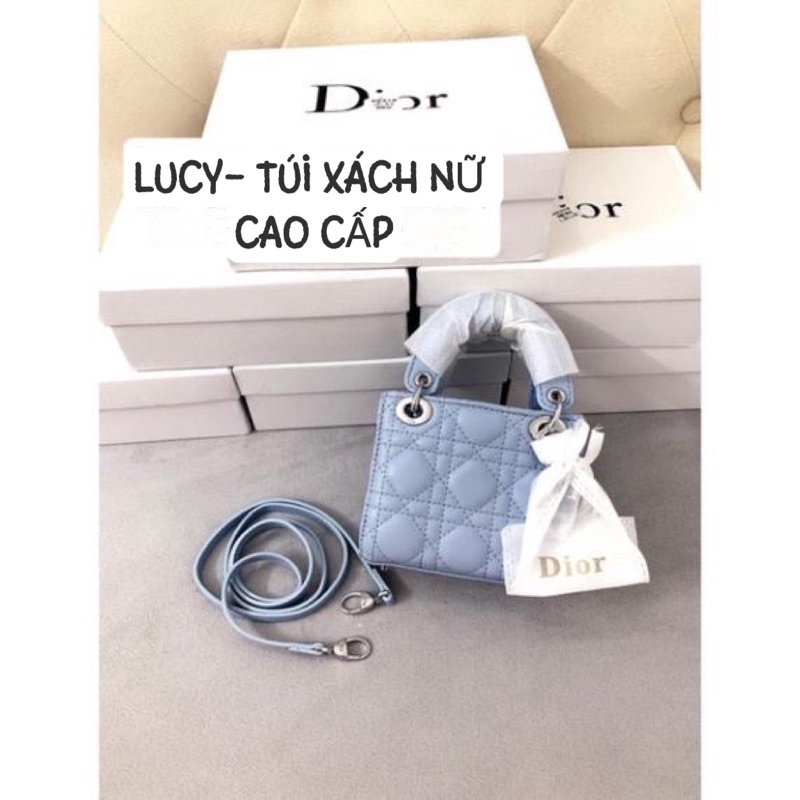 Túi CD mini size 13cm da trơn mềm fullbox hàng QC cao cấp