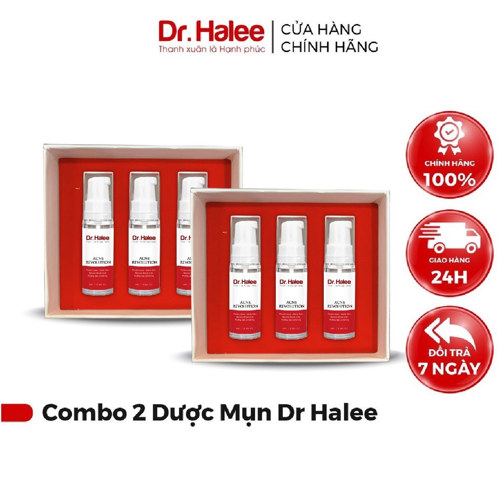 Combo 2 Serum Dược Mụn Dr Halee ACNE REVOLUTION
