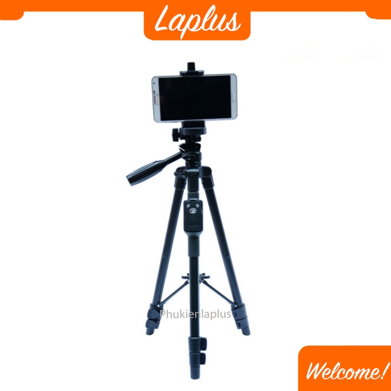 Chân máy ảnh, tripod Yunteng Model 5208RM, khung nhôm cao cấp