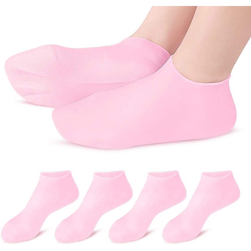 1 đôi chân chăm sóc vớ/Silicone giữ ẩm Gel dưỡng da Spa/tẩy da chết ngăn ngừa khô da bị nứt da chết loại bỏ chất bảo vệ/dụng cụ chăm sóc bàn chân