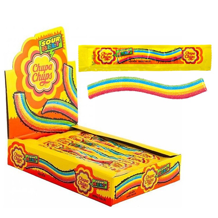 Hộp 48 Thanh Kẹo Dẻo Hương Trái Cây / Kẹo cầu Vồng Chupa Chups