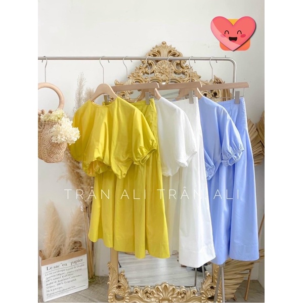 set áo váy tiểu thư cưng xỉu