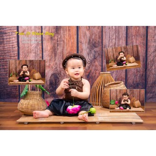 Yếm đào xinh cho bé (tặng kèm mấn)