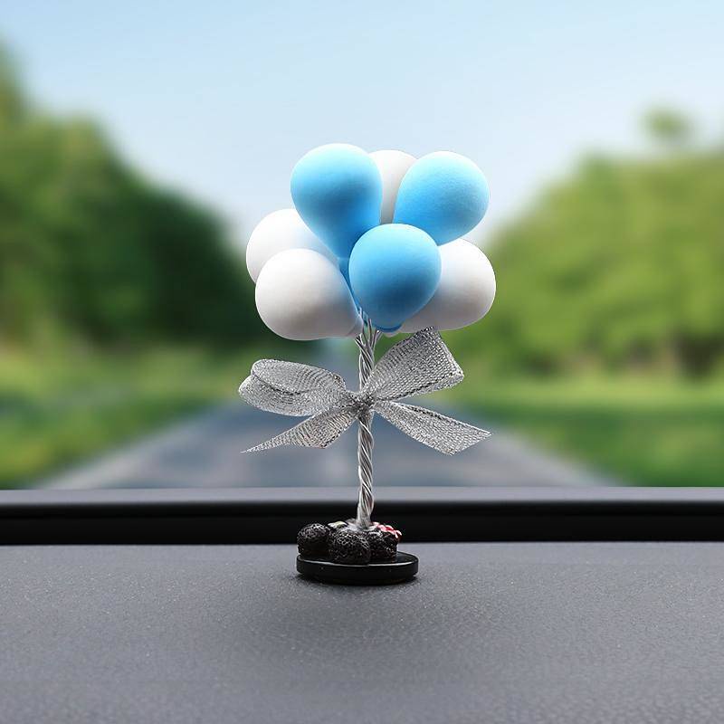 Phụ kiện trang trí bảng điều khiển xe hơi hình bong bóng dễ thương sáng tạo