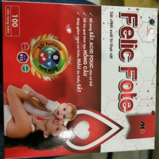 Fe Folic bổ sung sắt và acid folic, giảm thiếu máu do thiếu sắt, hỗ trợ quá trình tạo máu