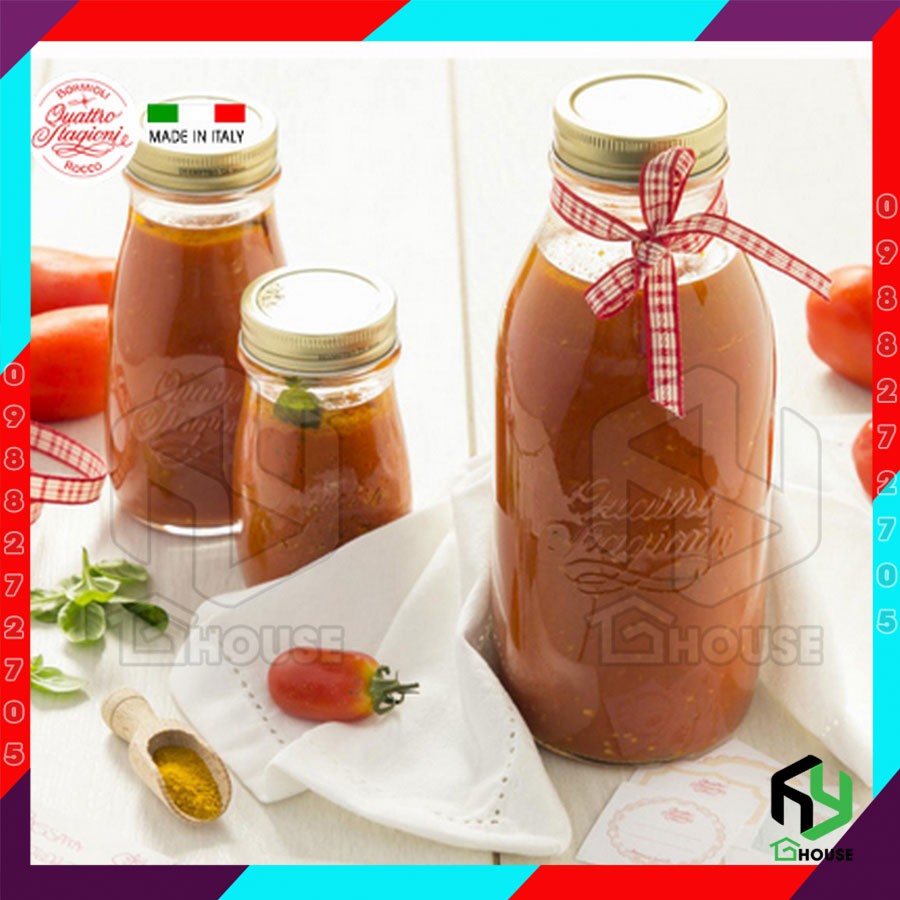 [ITALY] Chai đựng sữa hạt QUATTRO 400ml - Bormioli Rocco | BigBuy360 - bigbuy360.vn