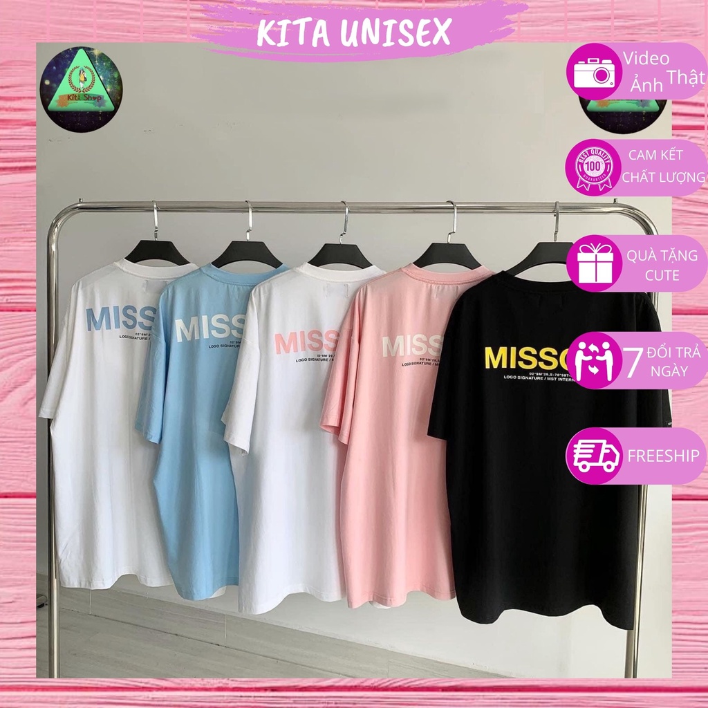 Áo Phông Nữ Nam Tay Lỡ Form Rộng Mềm Mịn Mát Freeship Kita Unisex - Missout [Ảnh/Video Thật - FullSize - Quà tặng]