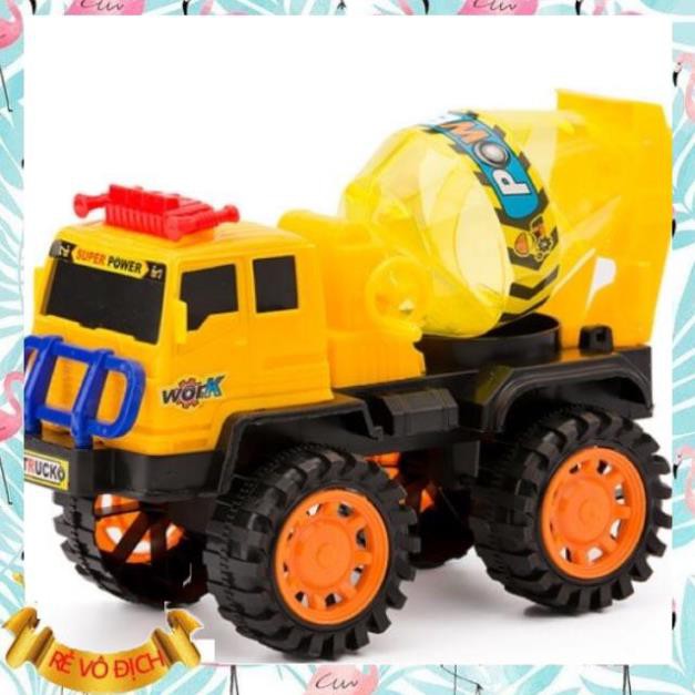 🧡FREESHIP🧡 Xe trộn bê tông xoay bồn tay quay -Xe bồn trộn bê tông cho bé