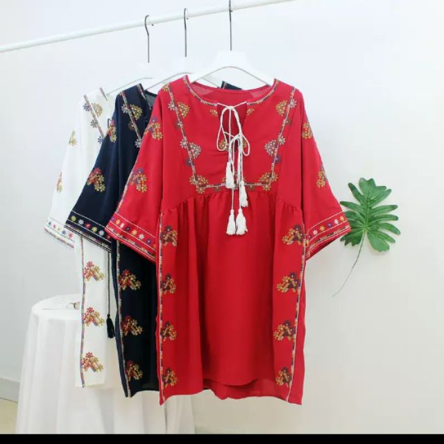 VÁY BOHO BABYDOLL THÊU