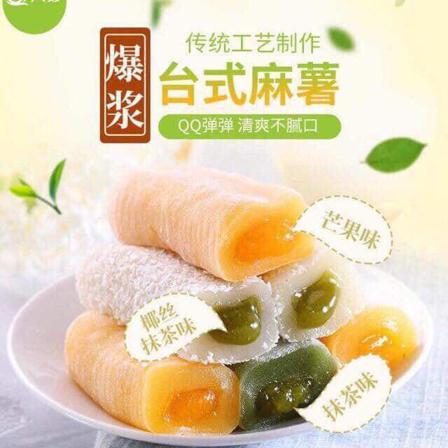 1 Thùng 1kg mochi dài sẵn 3 vị Mới