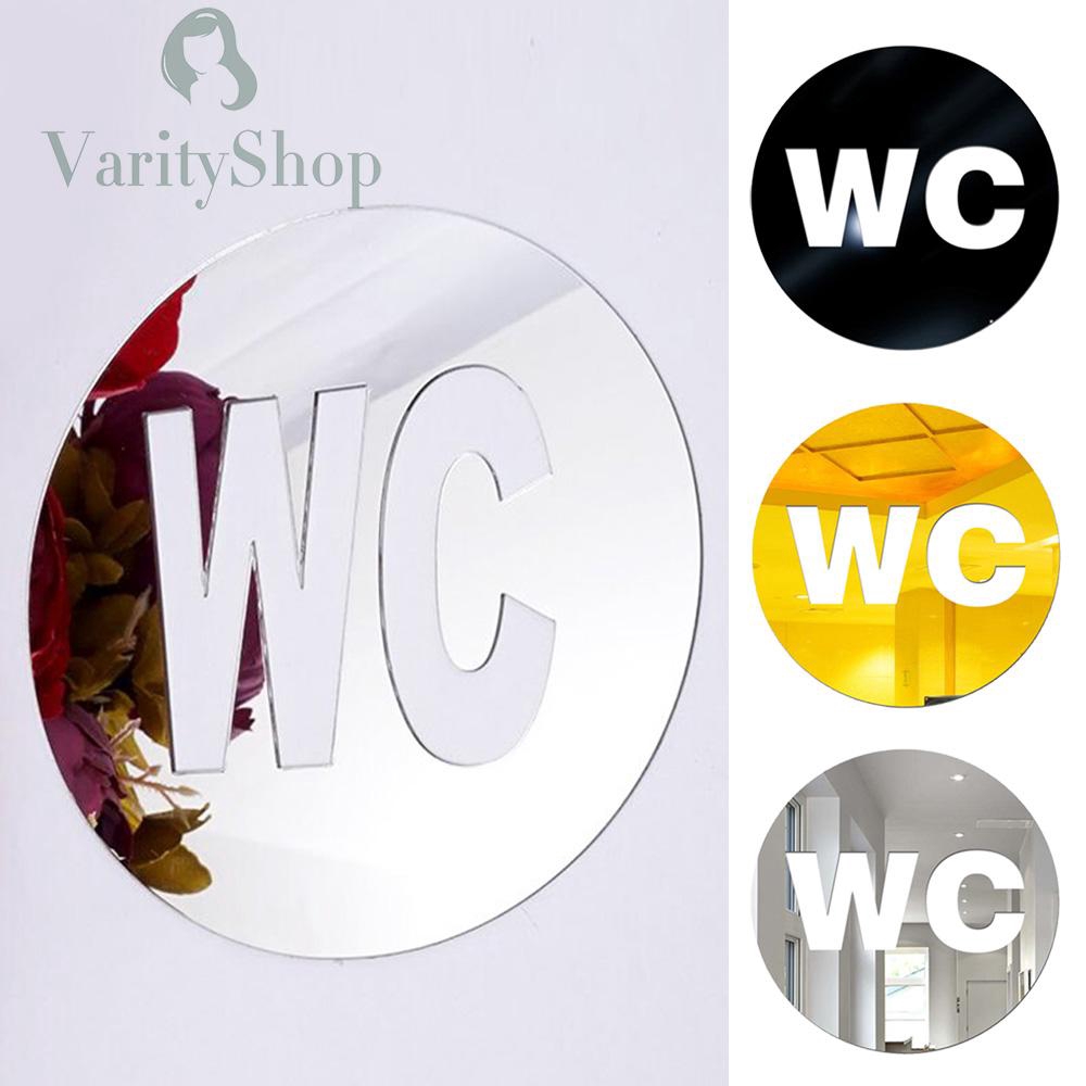 Sticker gương WC 12cm dán tường trang trí chuyên dụng