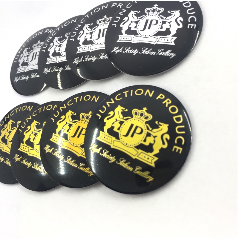 Set 4 miếng dán nắp trục dán bánh xe hơi logo JUNCTION PRODUCE 56mm