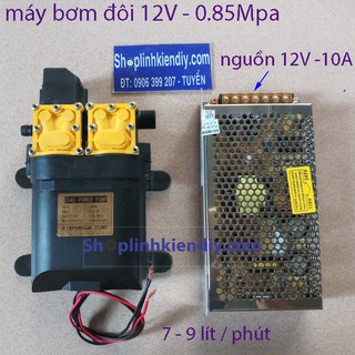 máy rửa xe - máy rửa xe 12v bơm kép