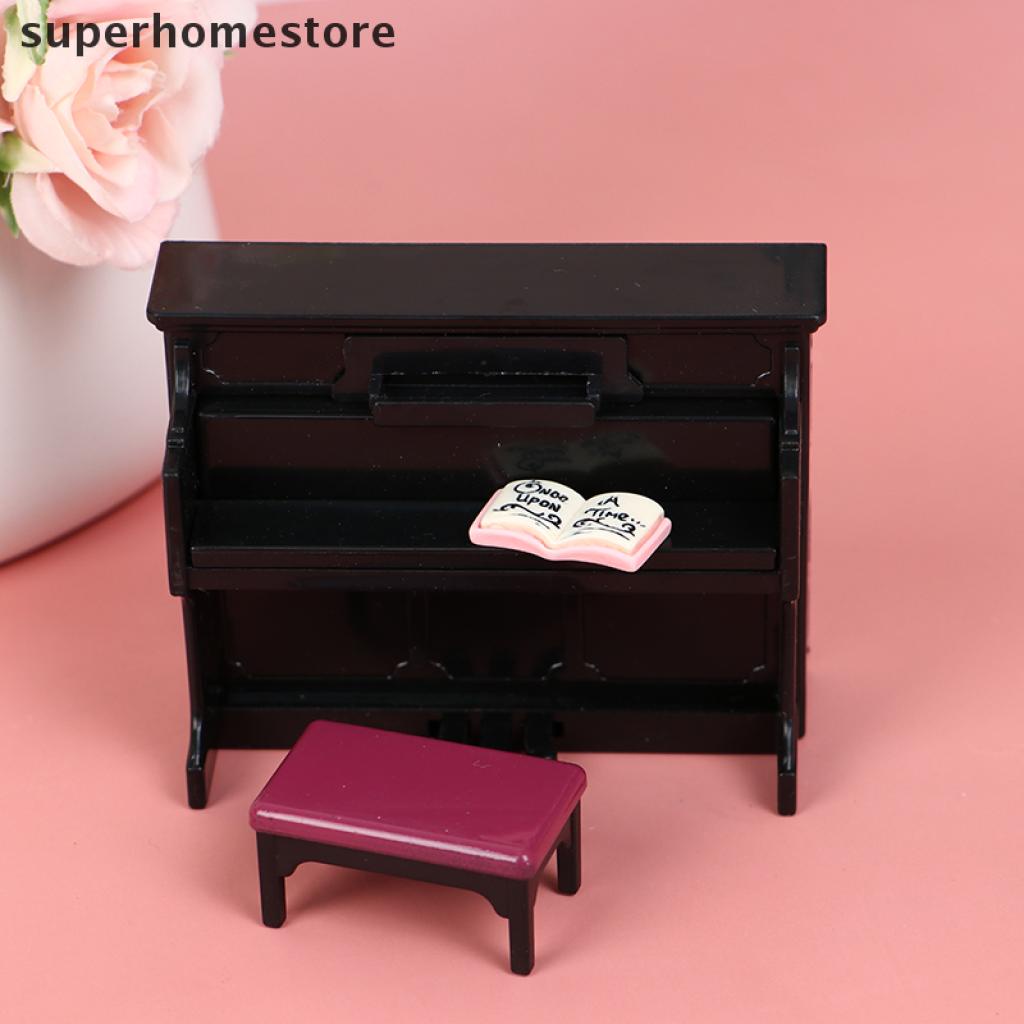 Đàn Piano Mini Bằng Nhựa Tỉ Lệ 1 / 12 Trang Trí Nhà Búp Bê