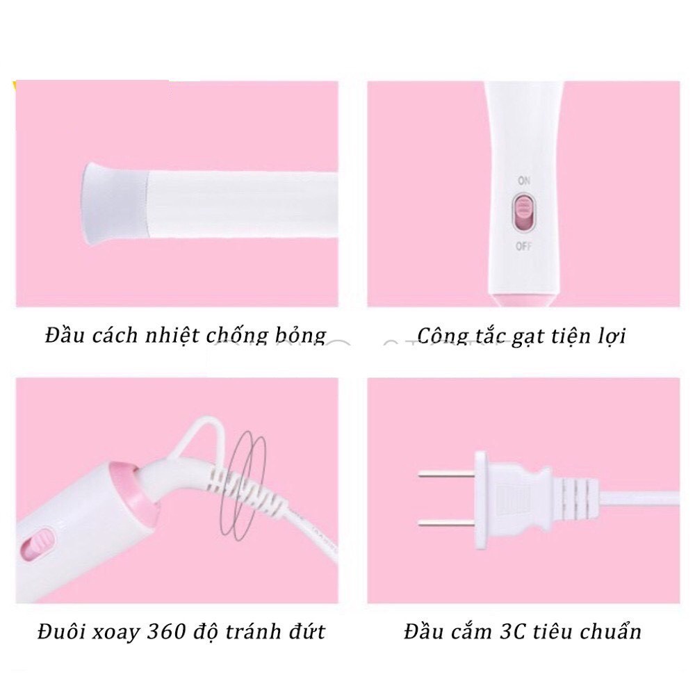 Gậy uốn xoăn tóc tự động xoay 360 độ