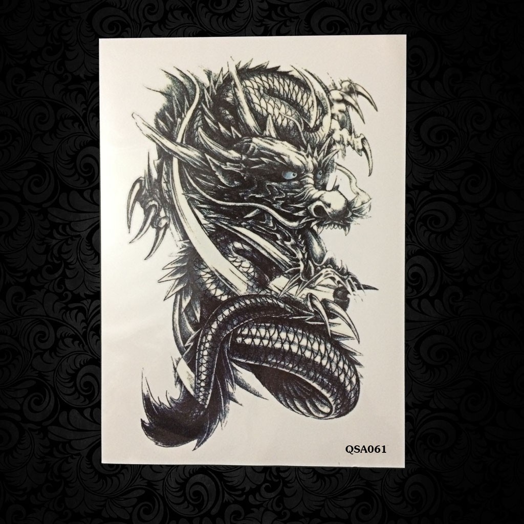 Hinh xăm dán con rồng