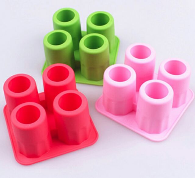 Khuôn silicon thạch 4 cốc