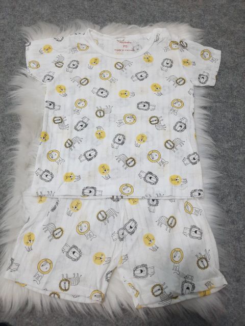 bộ cotton giấy CỘC TAY SIZE ĐẠI 15-26kg bé trai,bé gái