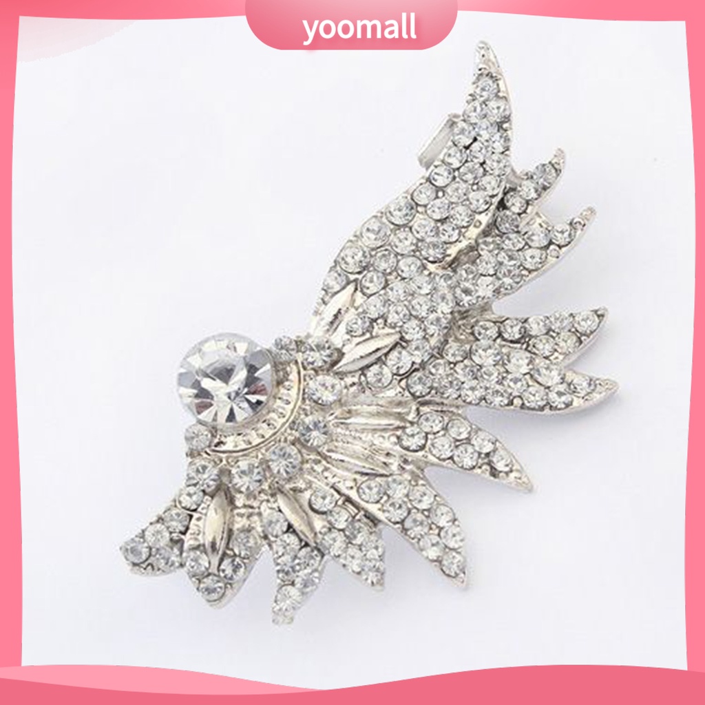 1 Khuyên Vành Tai Hình Đôi Cánh Đính Đá Thời Trang Cho Nữ