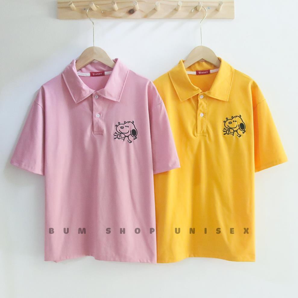 Áo Phông POLO Nữ Có Cổ - TTLCC56 - Form Rộng Unisex Tay Lỡ - Chất Thun Cotton Mềm Mát - Hình Thêu Sắc Sảo ◦