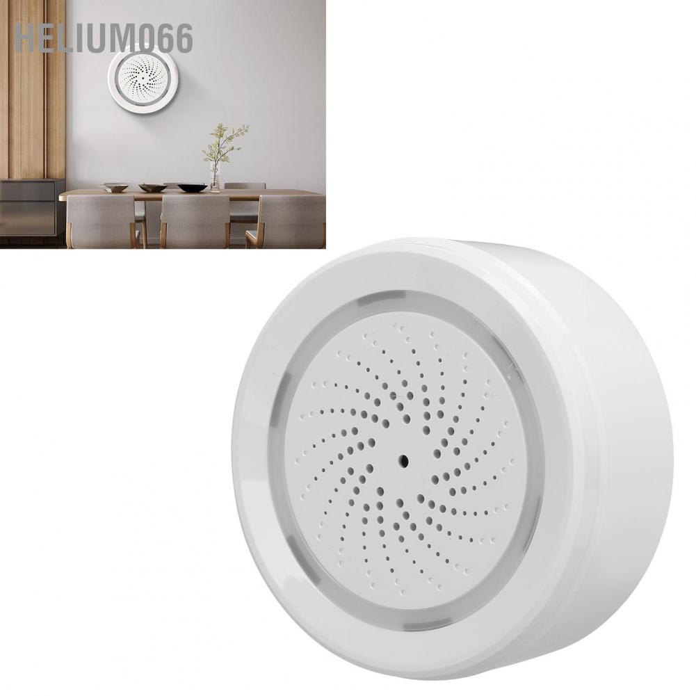 Wifi Báo động thông minh Nhiệt độ Độ ẩm Màn hình Âm thanh Ánh sáng Cảnh báo Điều khiển bằng giọng nói Hoạt động với Tuya Helium066