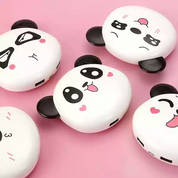 sạc dự phòng Panda Cát Thái, 2 đầu ra USB, 9000mAh, phong cách cổ điển dễ thương