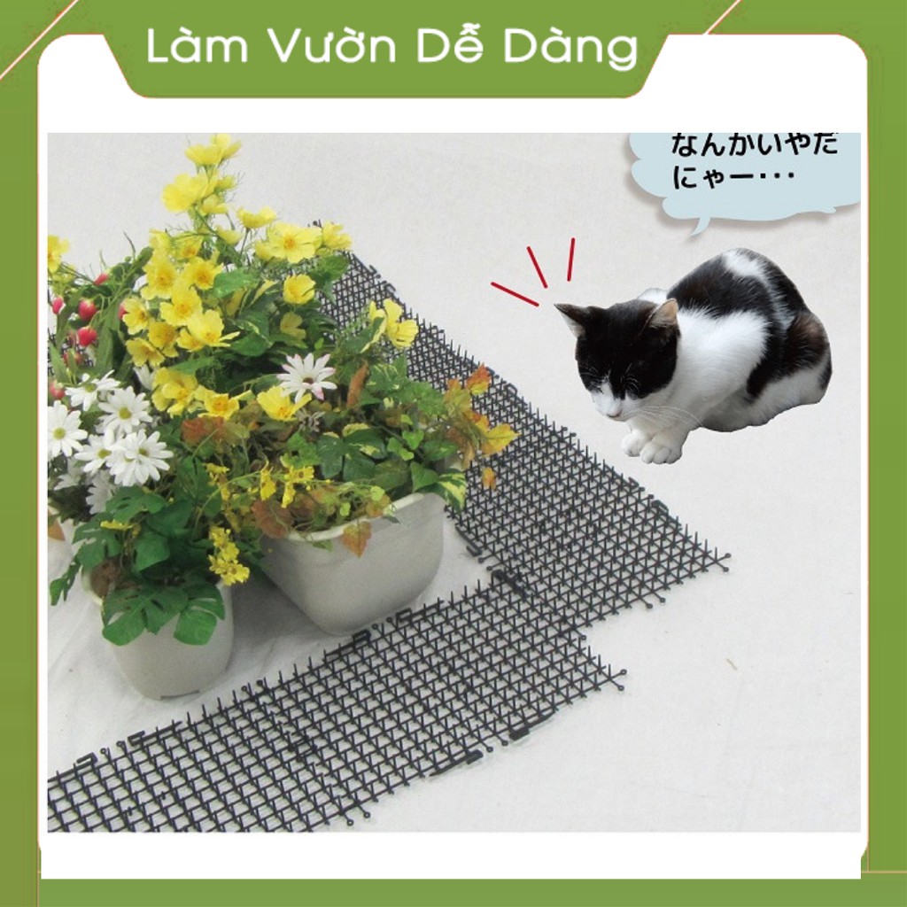 Lưới chống chó mèo nhỏ, lưới gai chống chó mèo phá dài 2m x rộng 12 cm